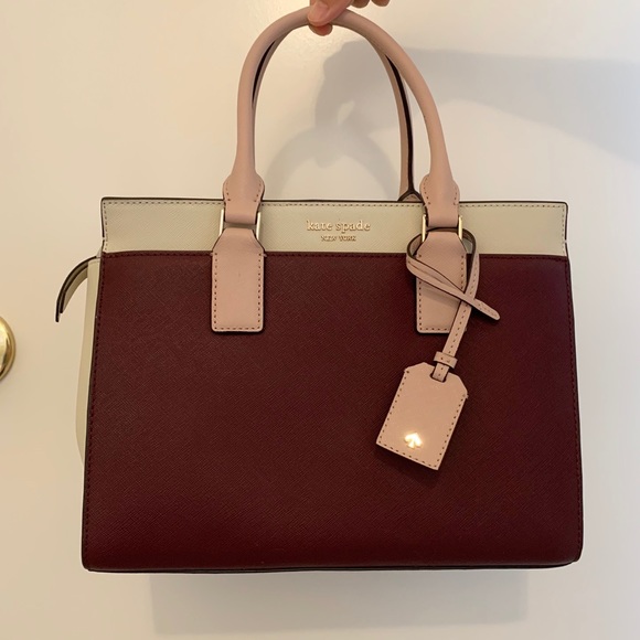 KATE SPADE CAMERON MEDIUM SATCHEL BAG CHERRYWOOD - Picture 3 of 7